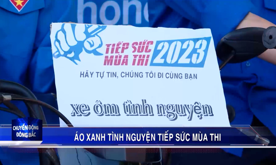 Áo xanh tình nguyện tiếp sức mùa thi