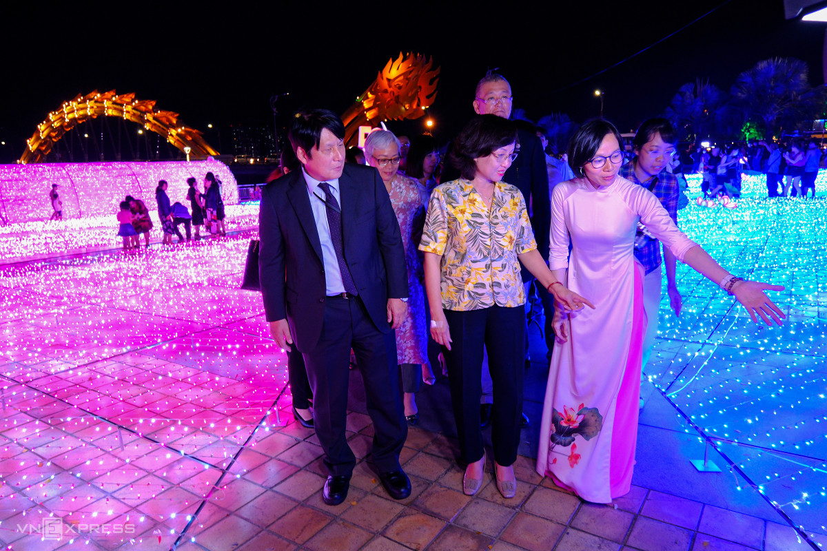 Da Nang light art show honors Japan-Vietnam friendship