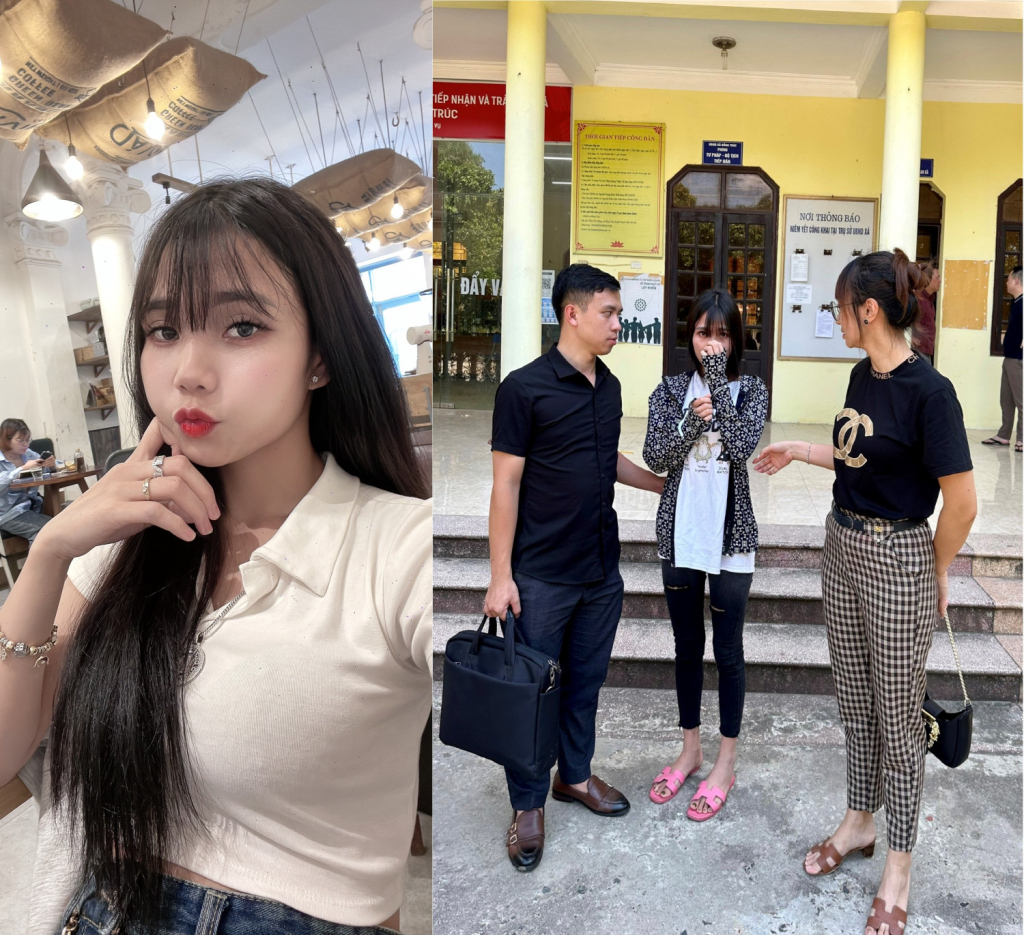 Hoàng Thị Nghĩa trên mạng xã hội và thời điểm bị bắt.