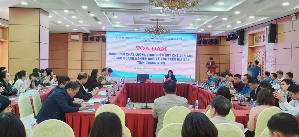 LĐLĐ tỉnh tổ chức tọa đàm thực hiện quy chế dân chủ cơ sở trong doanh nghiệp ngoài nhà nước.
