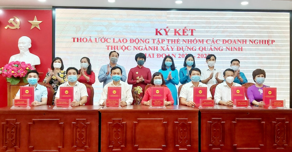 Ký kết thỏa ước nhóm các các doanh nghiệp ngành Xây dựng.