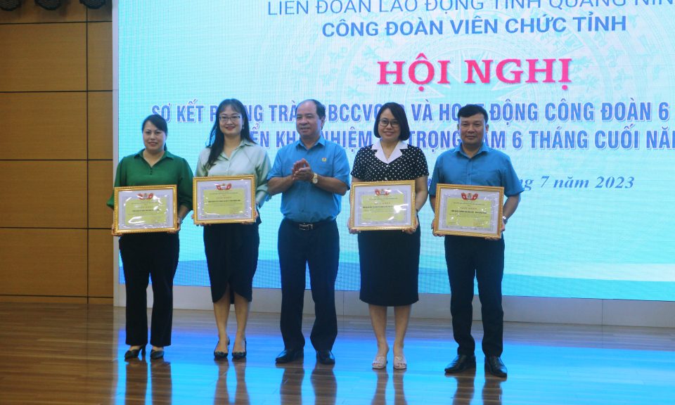 Công đoàn viên chức tỉnh triển khai nhiệm vụ 6 tháng cuối năm 2023