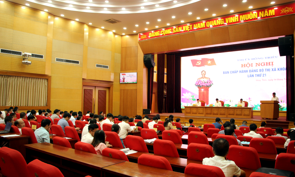 Hội nghị Ban Chấp hành Đảng bộ TX Đông Triều lần thứ 21