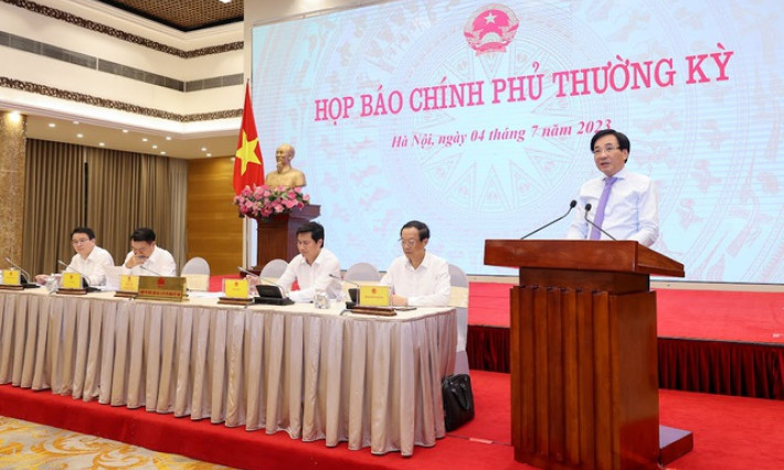Họp báo Chính phủ thường kỳ tháng 6/2023