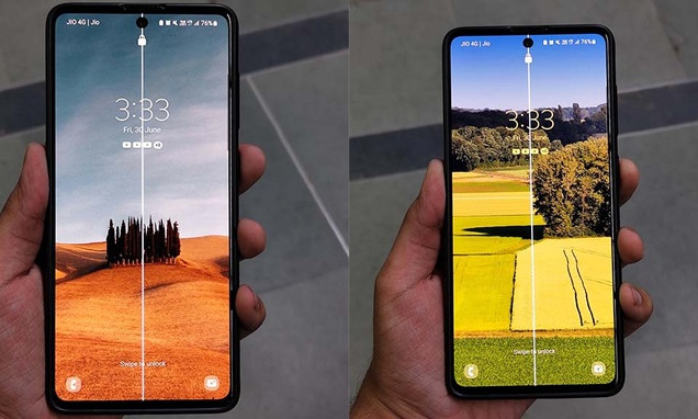 Smartphone Samsung Galaxy A71 bất ngờ gặp lỗi sọc màn hình