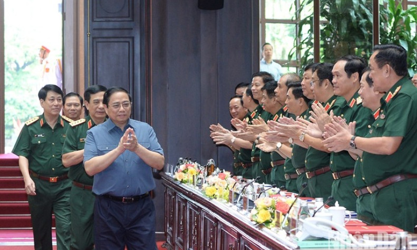 Thủ tướng Phạm Minh Chính dự Hội nghị Quân chính toàn quân 6 tháng đầu năm 2023