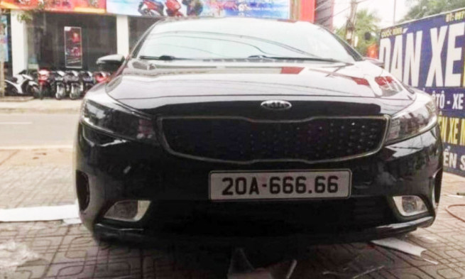 Xác minh vụ biển ngũ quý 6 cùng đeo trên 3 xe ô tô tại Thái Nguyên
