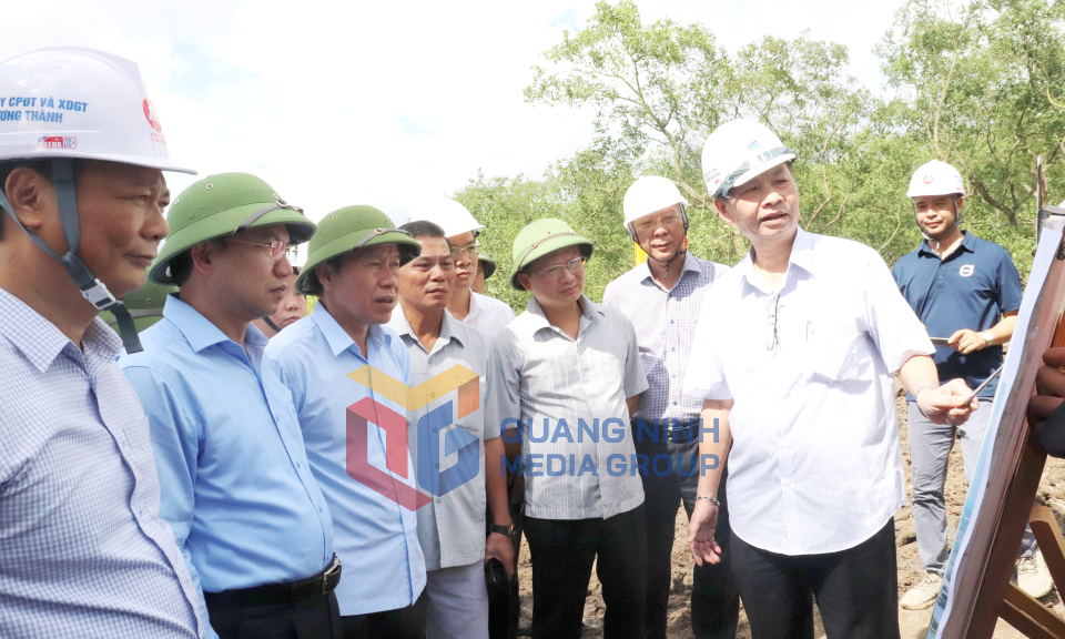 Lãnh đạo tỉnh Quảng Ninh và TP Hải Phòng kiểm tra tiến độ công trình giao thông trọng điểm kết nối 2 địa phương, tháng 7-2023