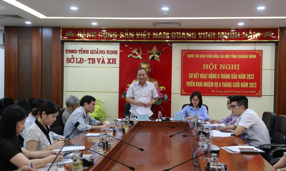 Khối thi đua Văn hóa Xã hội triển khai nhiệm vụ 6 tháng cuối năm 2023