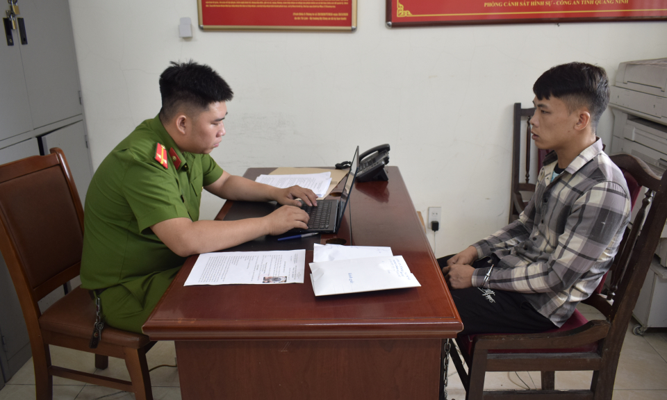 Bắt giữ sinh viên trộm cắp tài sản người nước ngoài tại Cẩm Phả 