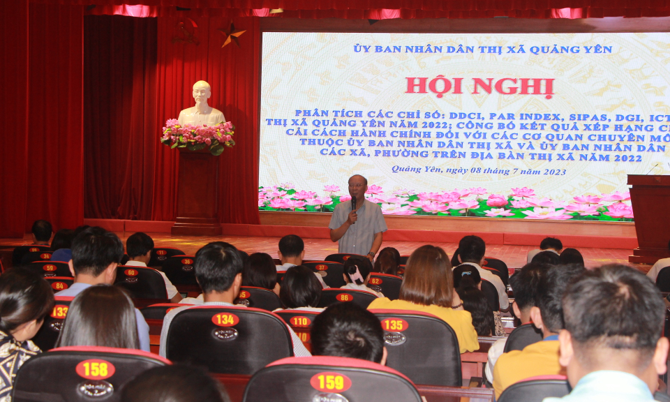 TX Quảng Yên: Hội nghị phân tích chuyên sâu và công bố 5 chỉ số về cải cách hành chính