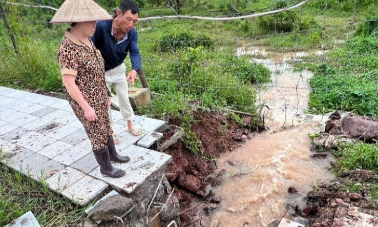 Khắc phục tình trạng ngập úng do thi công các dự án tại phường Hải Hòa (Móng Cái)