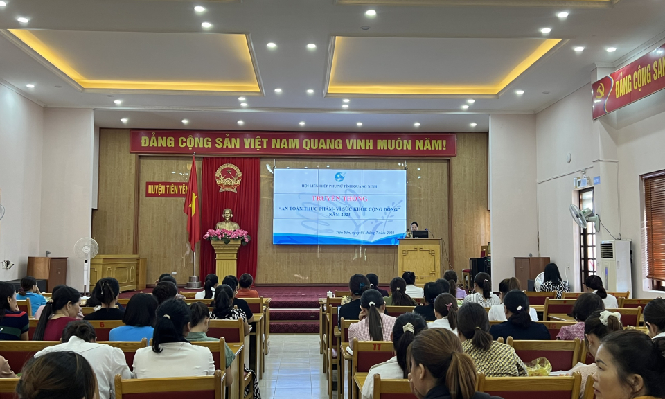 Hội LHPN tỉnh tổ chức các Hội nghị truyền thông về an toàn thực phẩm năm 2023