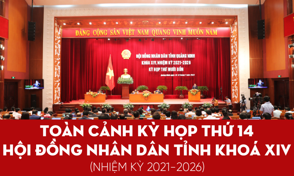 Toàn cảnh Kỳ họp thứ 14, Hội đồng nhân dân tỉnh khoá XIV, nhiệm kỳ 2021-2026