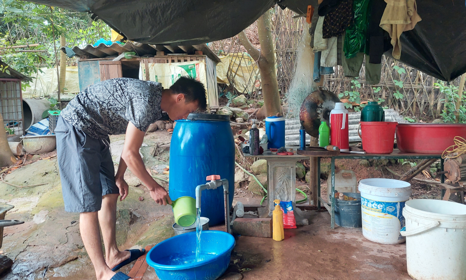 Bản Quảng Hợp thiếu nước hợp vệ sinh