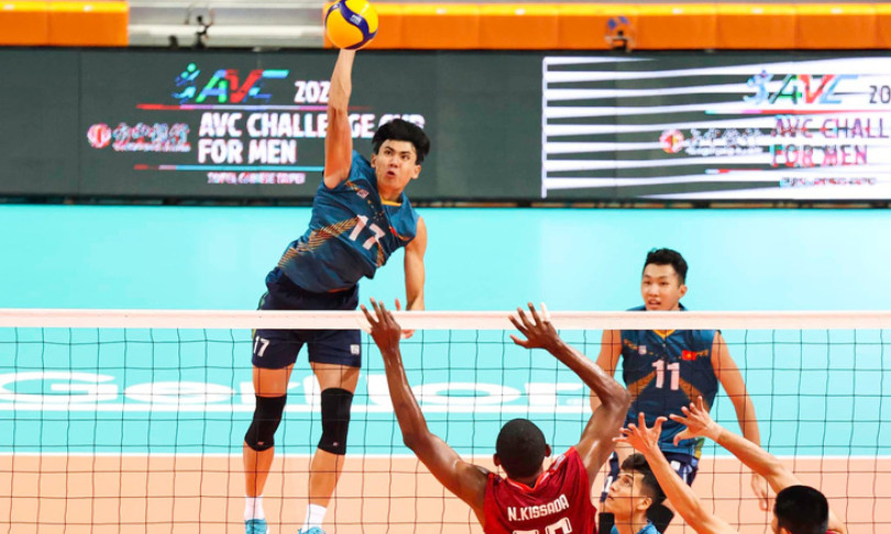 Bóng chuyền nam Việt Nam thua Thái Lan ở bán kết AVC Challenge Cup
