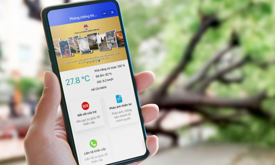 Ứng dụng hỗ trợ người dân Việt Nam phòng chống thiên tai