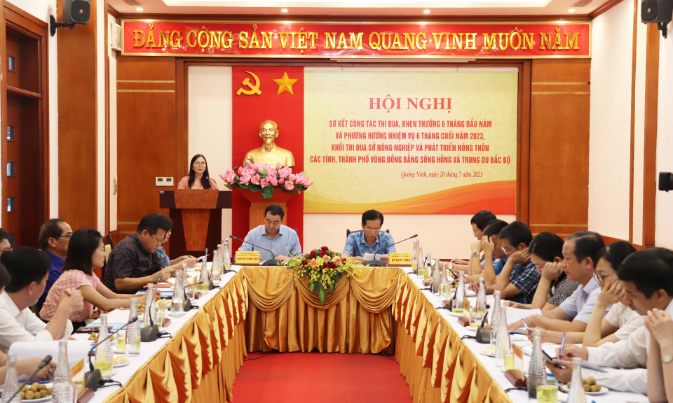 Khối thi đua Sở NN&PTNT các tỉnh, thành phố vùng Đồng bằng Sông Hồng và Trung du Bắc Bộ triển khai nhiệm vụ 6 tháng cuối năm