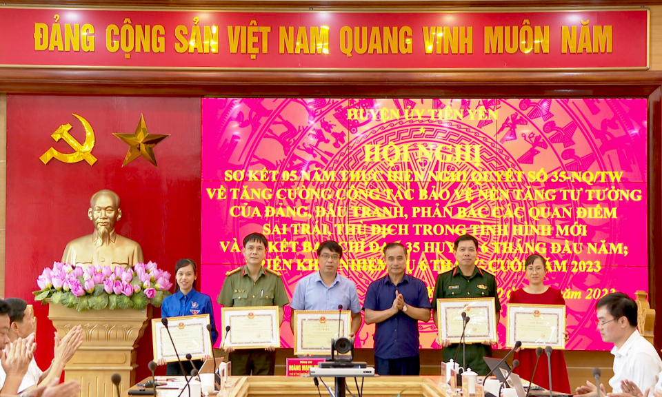 Tiên Yên sơ kết 5 năm thực hiện nghị Nghị quyết số 35-NQ/TW của Bộ Chính trị khóa XII