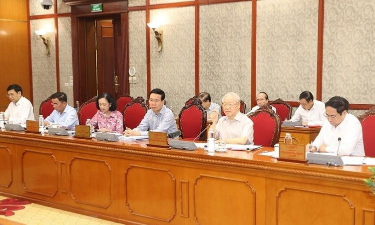 Tổng Bí thư Nguyễn Phú Trọng chủ trì cuộc họp Bộ Chính trị, Ban Bí thư