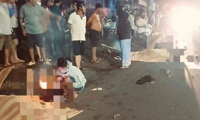 Hai anh em tử vong thương tâm sau va chạm xe khách ở Đồng Nai