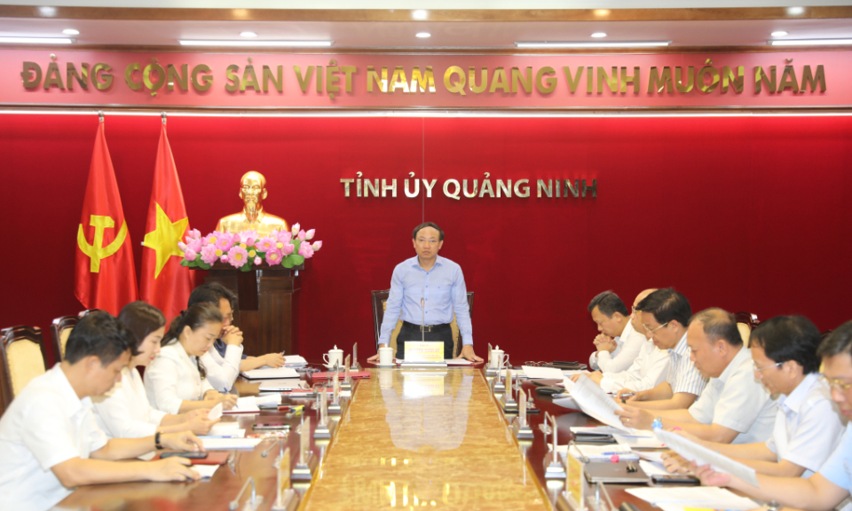 Giao ban Thường trực Tỉnh ủy
