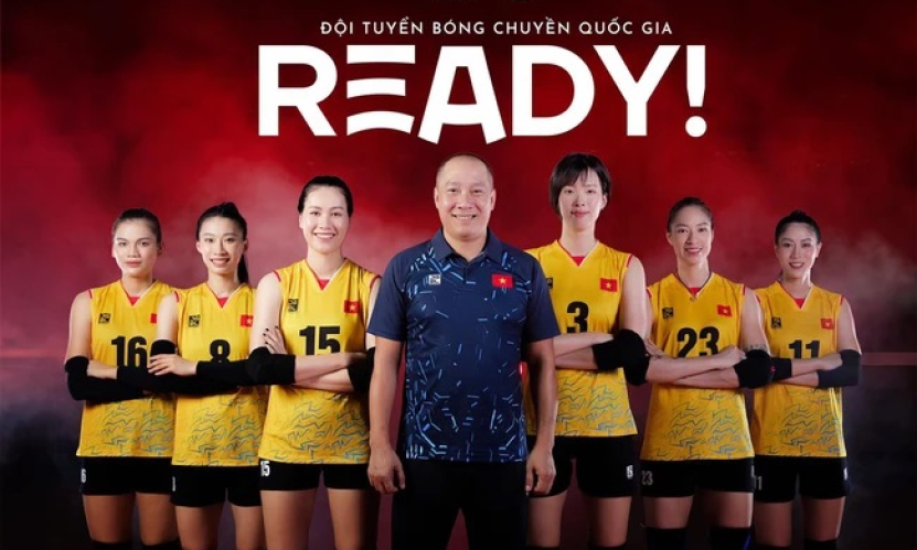 Các cô gái bóng chuyền Việt Nam 'cưng xỉu', cực duyên dáng trong trang phục thi đấu mới trước giờ sang Pháp