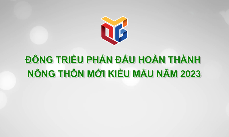 Đông Triều phấn đấu hoàn thành nông thôn mới kiểu mẫu năm 2023