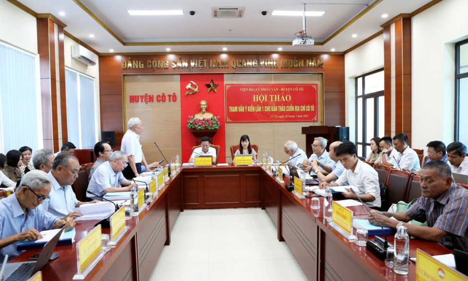 Lấy ý kiến tham gia vào dự thảo Địa chí huyện Cô Tô