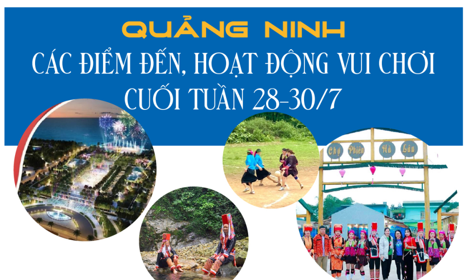 Các điểm đến, hoạt động vui chơi tại Quảng Ninh cuối tuần từ 28-30/7