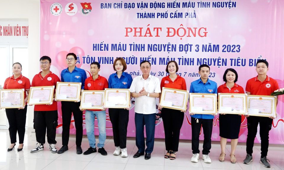 TP Cẩm Phả: Phát động hiến máu tình nguyện đợt 3 - năm 2023