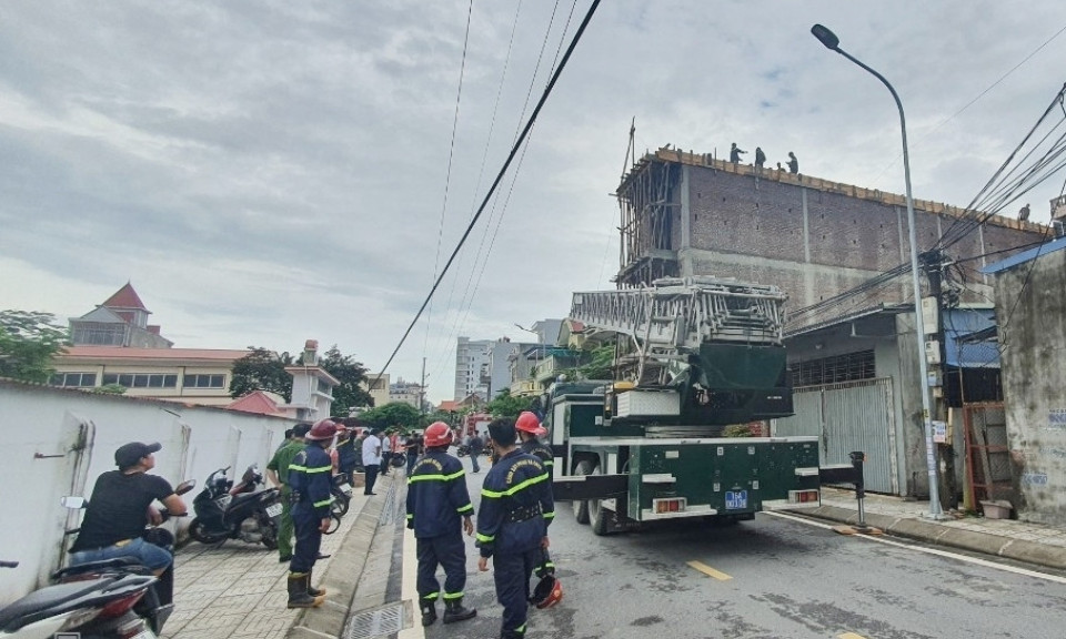 Hải Phòng: 3 thợ xây bị điện giật, 1 người tử vong