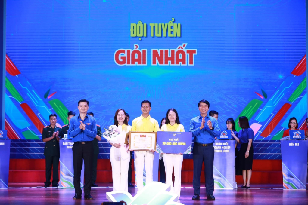 Đội tuyển của Tỉnh đoàn Quảng Ninh xuất sắc giành Giải nhất cuộc thi.