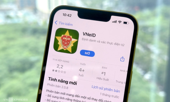 VNeID chưa hoạt động được trên iOS 17