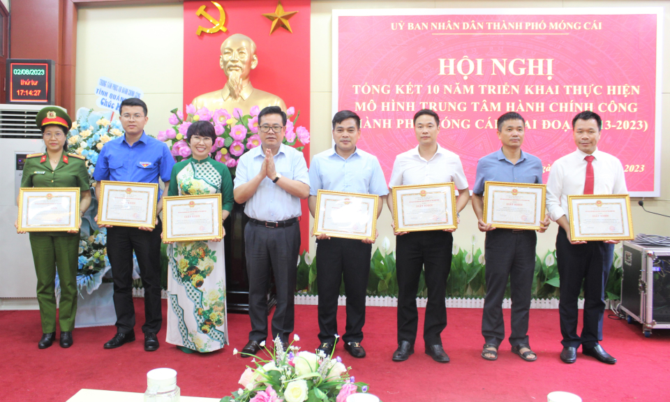Tổng kết 10 năm triển khai mô hình Trung tâm Hành chính công TP Móng Cái 