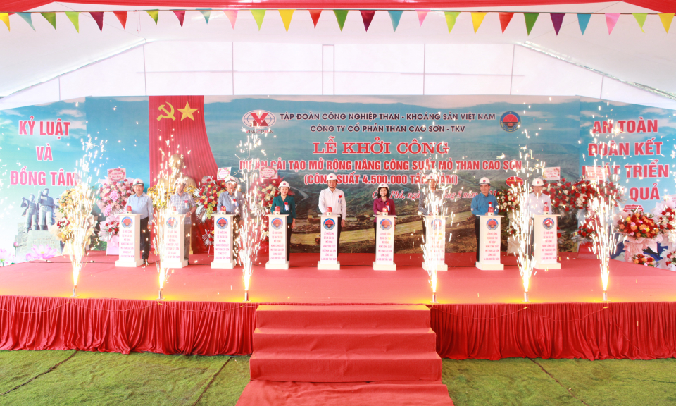 Khởi công Dự án cải tạo mở rộng nâng công suất mỏ than Cao Sơn
