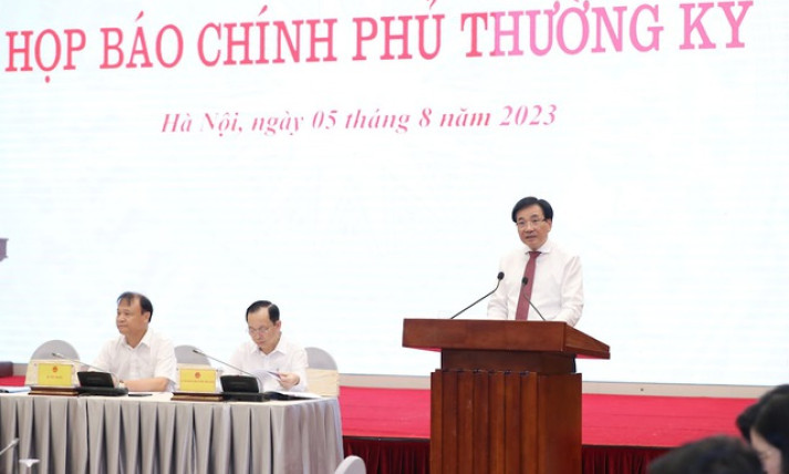 Họp báo Chính phủ thường kỳ tháng 7/2023
