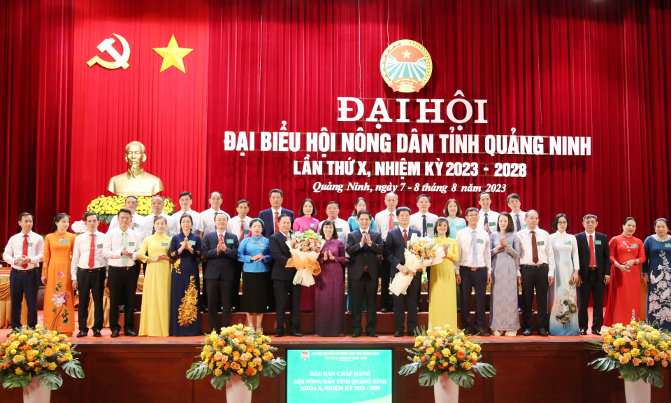 Đại hội Đại biểu Hội Nông dân tỉnh Quảng Ninh lần thứ X, nhiệm kỳ 2023-2028, thành công tốt đẹp