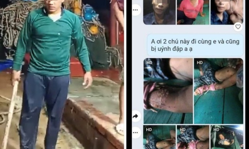 Xác minh clip 4 ngư dân bị đánh trên tàu cá