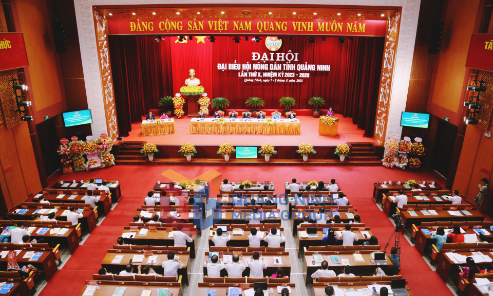 Đại hội Đại biểu Hội Nông dân tỉnh Quảng Ninh lần thứ X, nhiệm kỳ 2023-2028, tháng 8-2023