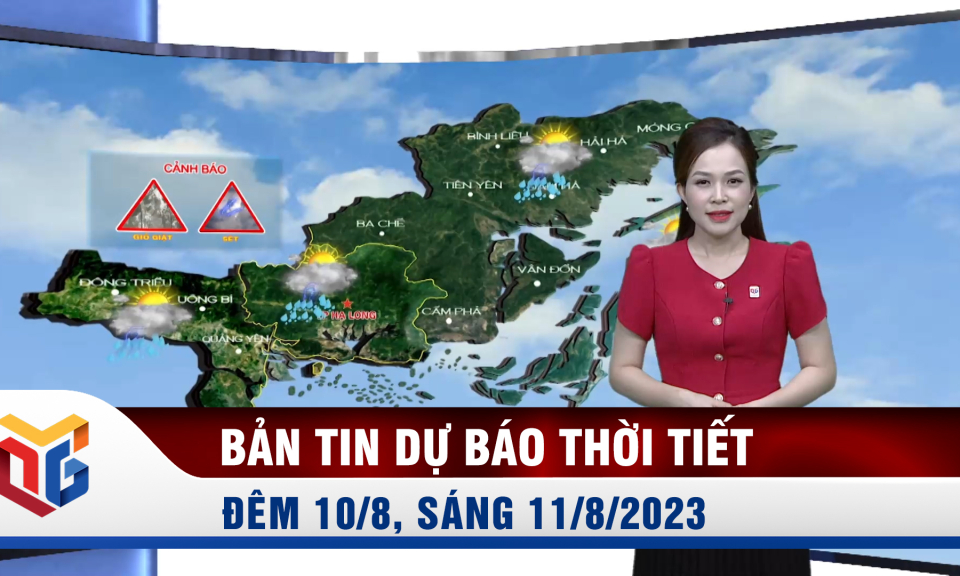 Dự báo thời tiết đêm 10, ngày 11/8/2023