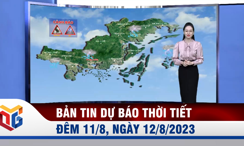 Dự báo thời tiết đêm 11, ngày 12/8/2023