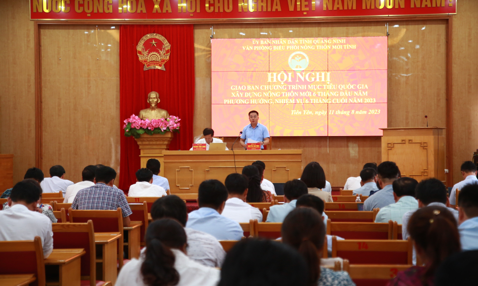 Giao ban Chương trình xây dựng NTM 6 tháng đầu năm 2023