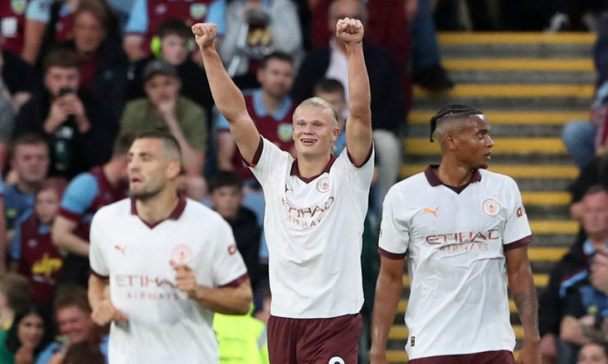 Halaand lập cú đúp, Man City hạ Burnley trận mở màn Premier League 2023-2024
