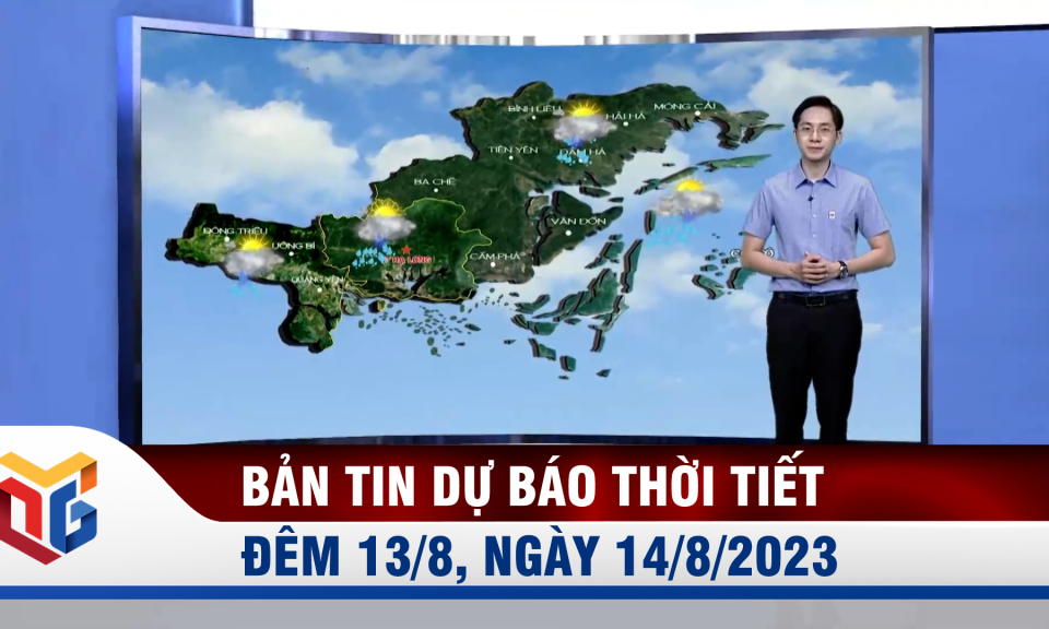 Dự báo thời tiết đêm 13, ngày 14/8/2023