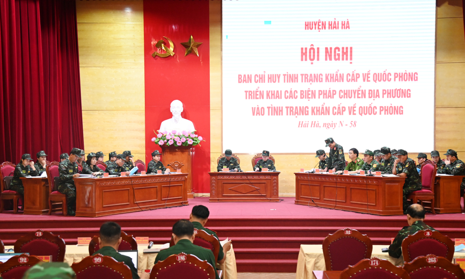 Huyện Hải Hà khai mạc diễn tập khu vực phòng thủ năm 2023