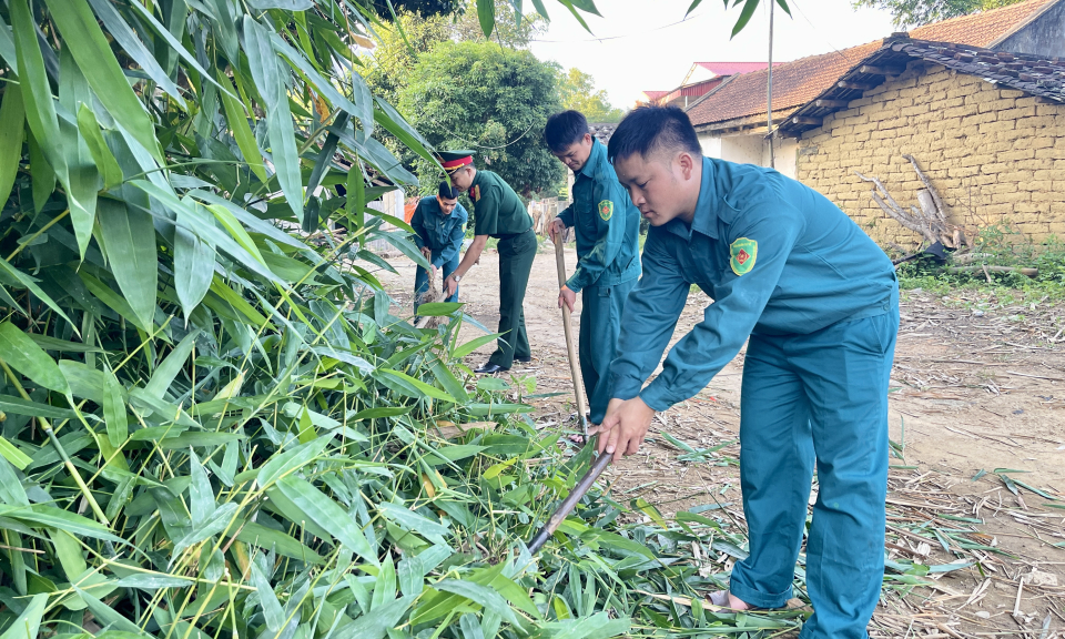 Quân - dân chung sức xây dựng NTM