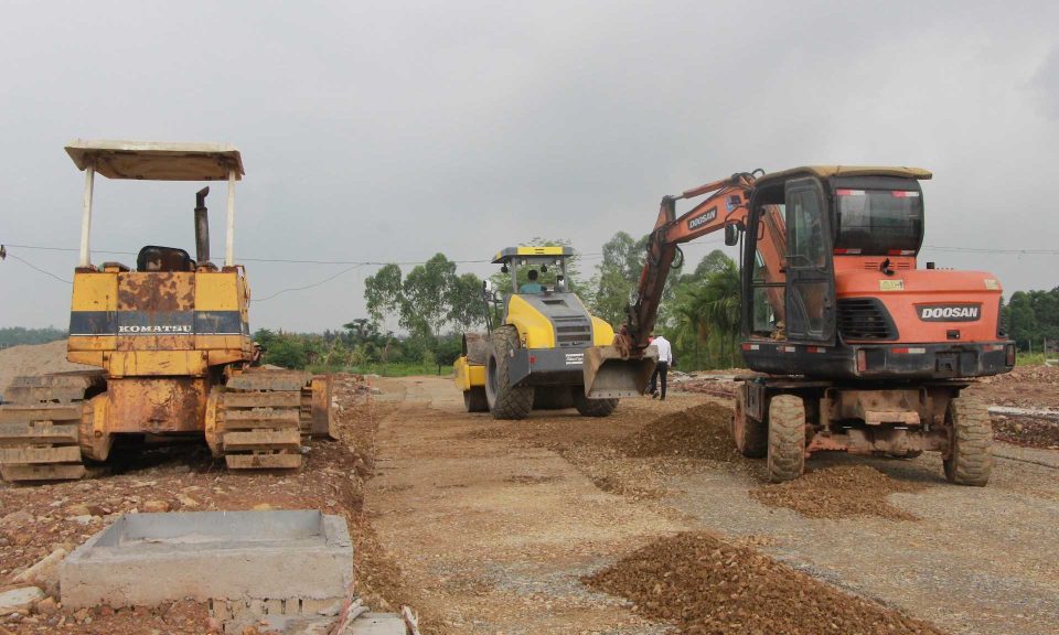 Quảng Yên: Tăng tốc thi công các công trình trọng điểm
