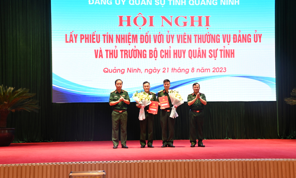 Đảng ủy Quân sự tỉnh Quảng Ninh tổ chức lấy phiếu tín nhiệm