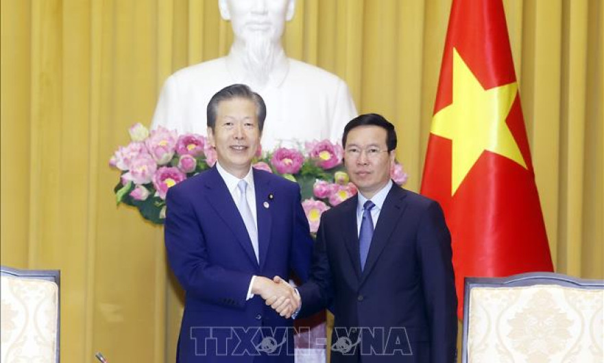 Chủ tịch nước tiếp Đoàn đại biểu Đảng Công Minh Nhật Bản